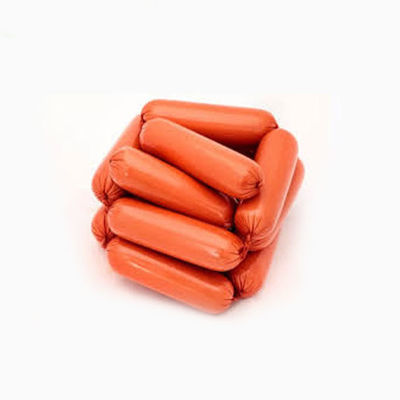 Film d'emballage alimentaire imprimé Enveloppe de saucisse artificielle en PVDC Enveloppe de saucisse tubulaire