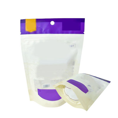 Finition brillante mate Poche fermeture à glissière debout Polyester PVDC stratifié pour les animaux de compagnie