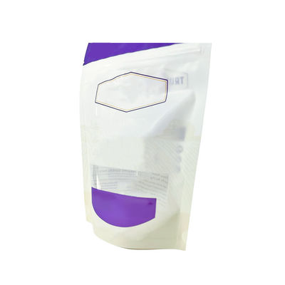 Finition brillante mate Poche fermeture à glissière debout Polyester PVDC stratifié pour les animaux de compagnie