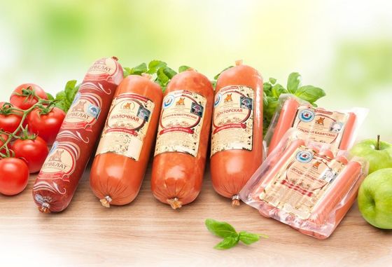 Film d'emballage alimentaire imprimé Enveloppes pour saucisses synthétiques Enveloppes pour saucisses tubulaires PVDC
