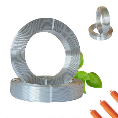 Sausages en argent boîtier scellé emballage Sausage clips rouleau de fil