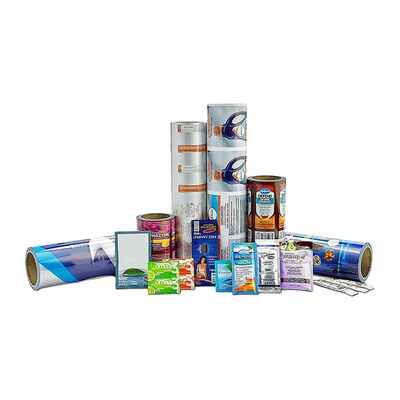 Emballages imprimés PVDC sacs stratifiés en rouleau avec fermeture à glissière pour aliments