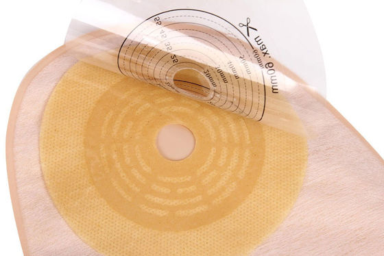 Sac ostomique fermé, poche fermée, évacuable 15 à 60 mm, beige