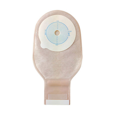 Médical One Piece Ostomy Bag Stoma Pouch Couleur beige Drainable 65mm Coupe One Piece Système Ostomy Bag