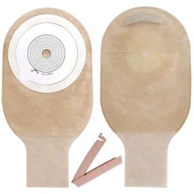 Couvercle réutilisable Un sac de colostomie à ostomie opaque en une seule pièce non tissé et hydrocolloïde