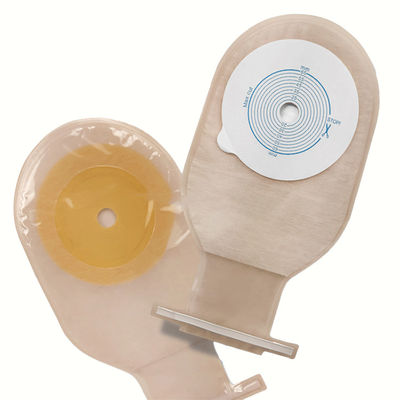 Sac de colostomie transparent ou beige Sac de colostomie en plastique crochet ouvert / fermé