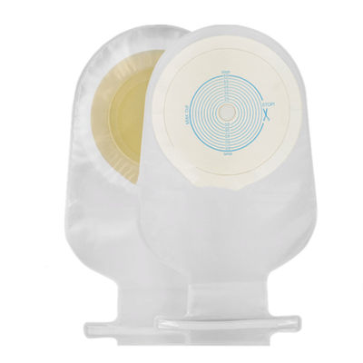 Sac de colostomie transparent ou beige Sac de colostomie en plastique crochet ouvert / fermé