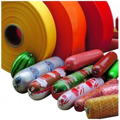 Ruloir plat en plastique PVDC en forme de coque pour saucisse Largeur de film 140 mm 180 mm