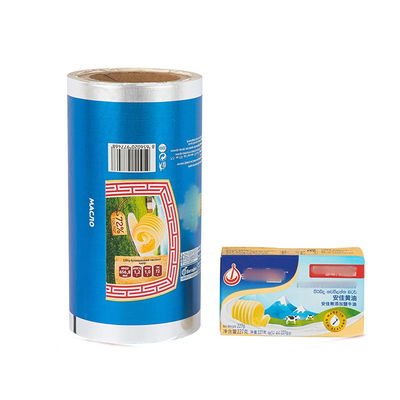 Fabrication personnalisée à basse température étanche à la chaleur lamellée Laque Foil d'aluminium Fromage Emballage Papeterie d'emballage Margarine Beurre Film d'emballage