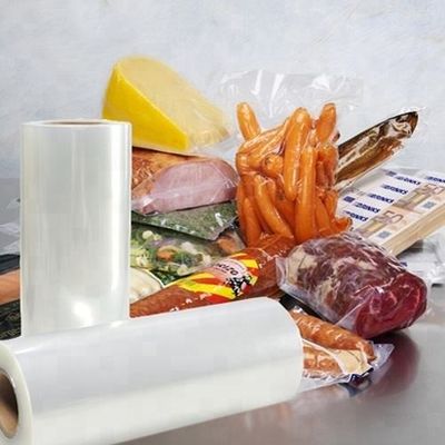 Emballage sous vide alimentaire en plastique barrière PA / PE co-extrudée rouleaux multicouches thermoformant saucisses Matériau d'emballage