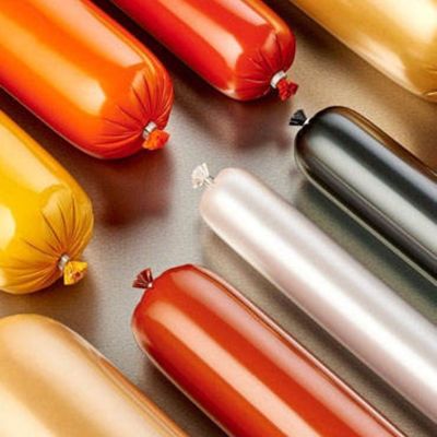 30-350 mm Largeur plate PVDC Film de boîtier de saucisse en plastique Résistant à la chaleur jusqu'à 90 °C Pour l'emballage de saucisse