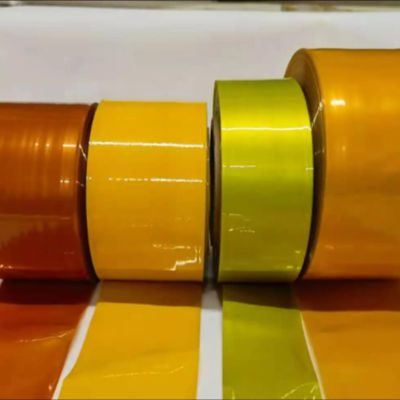 30-350 mm Largeur plate PVDC Film de boîtier de saucisse en plastique Résistant à la chaleur jusqu'à 90 °C Pour l'emballage de saucisse