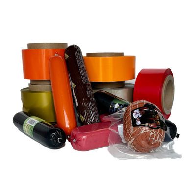 Sacs rétractables PVDC à film plastique pour le collagène, boîtier, saucisse, emballage résistant à l'humidité